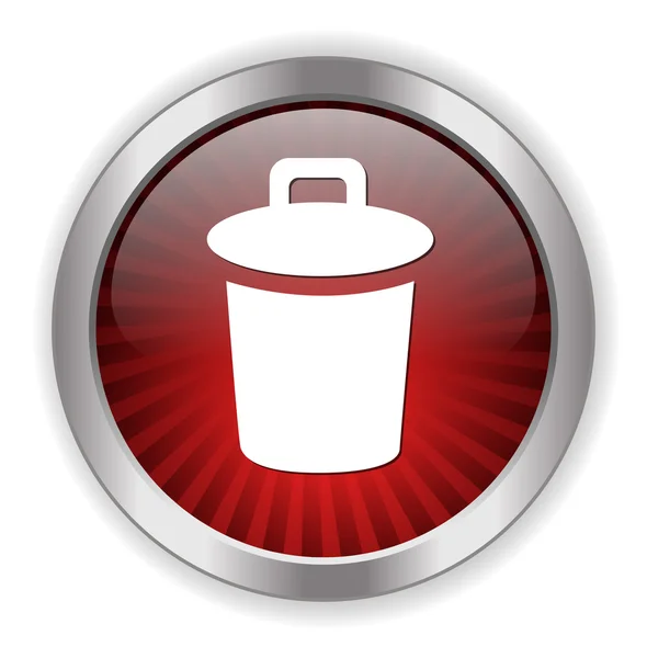 Trash can icon — Stock Vector