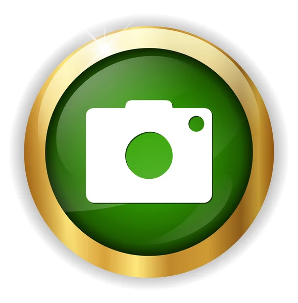 Botón icono de cámara — Vector de stock