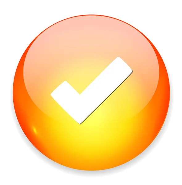 Check mark button icon — Stock Vector