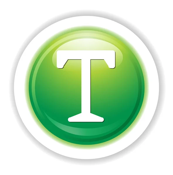 Letter T web icon — Stock Vector