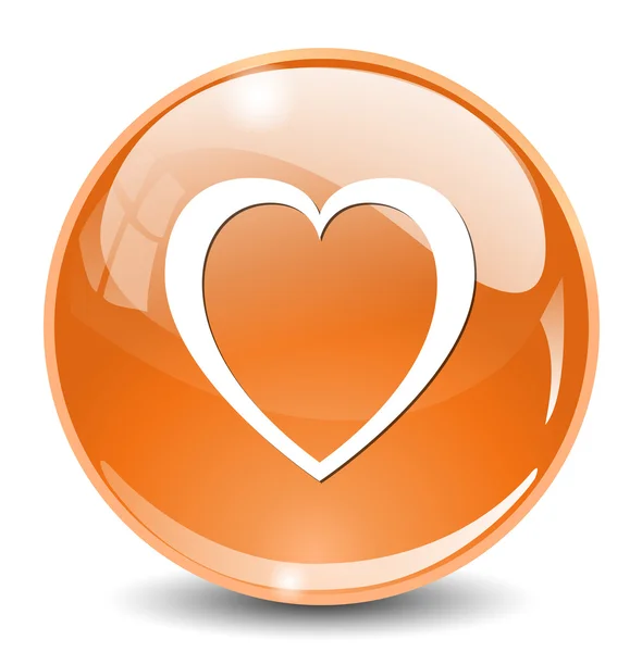 Heart web icon — Stock Vector