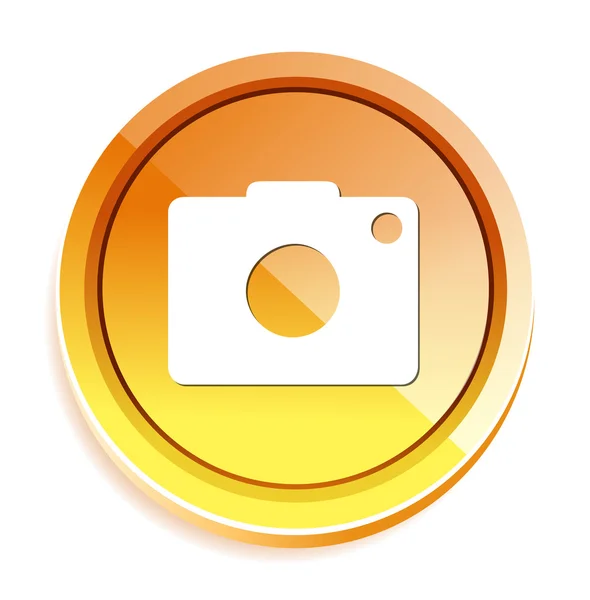 Camera icon button — Stock Vector