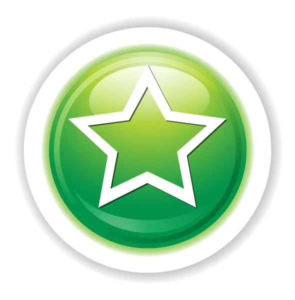 Estrella icono web — Vector de stock