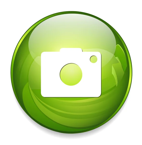 Camera icon button — Stock Vector