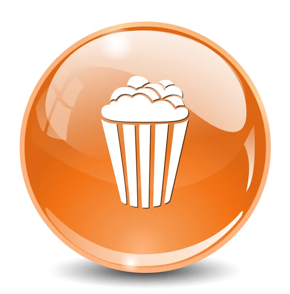 Popcorn web icon — Stock Vector