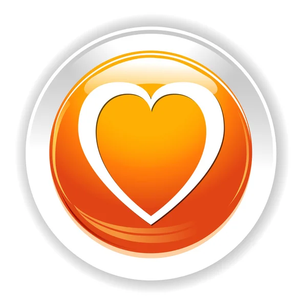 Heart web icon — Stock Vector