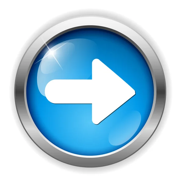 Volgende pictogram van de knop — Stockvector