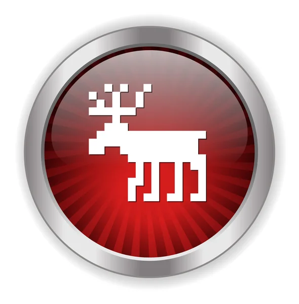 Deer web icon — Stock Vector