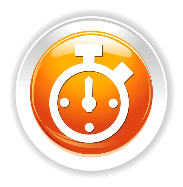 Reloj icono web — Vector de stock