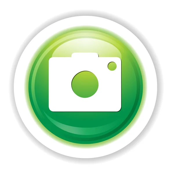 Camera icon button — Stock Vector