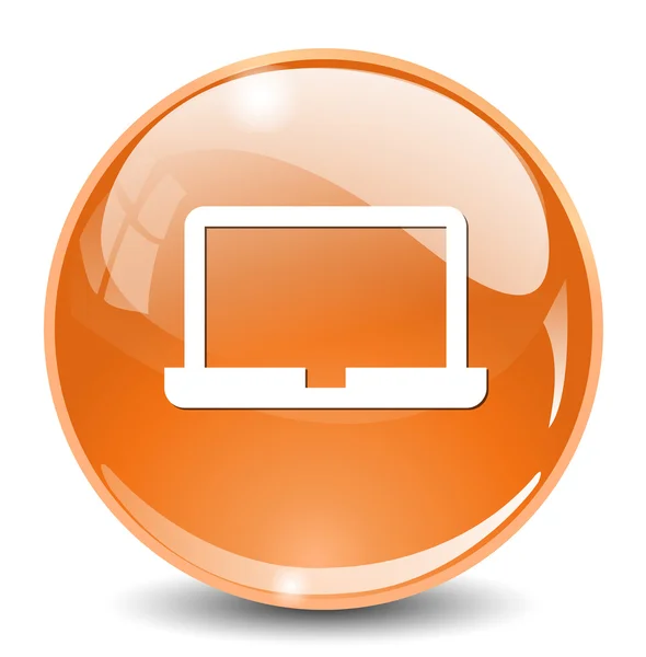 Icona web del computer portatile — Vettoriale Stock