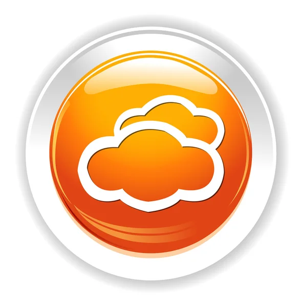 Weather icon button — Stock Vector