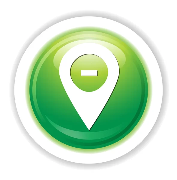 Map pin button — Stock Vector
