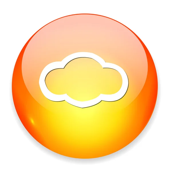 Weather icon  button — Stock Vector