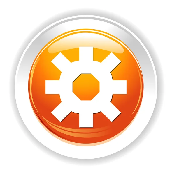 Cog web icon — Stock Vector