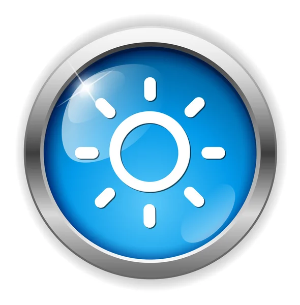 Clima icono botón — Vector de stock