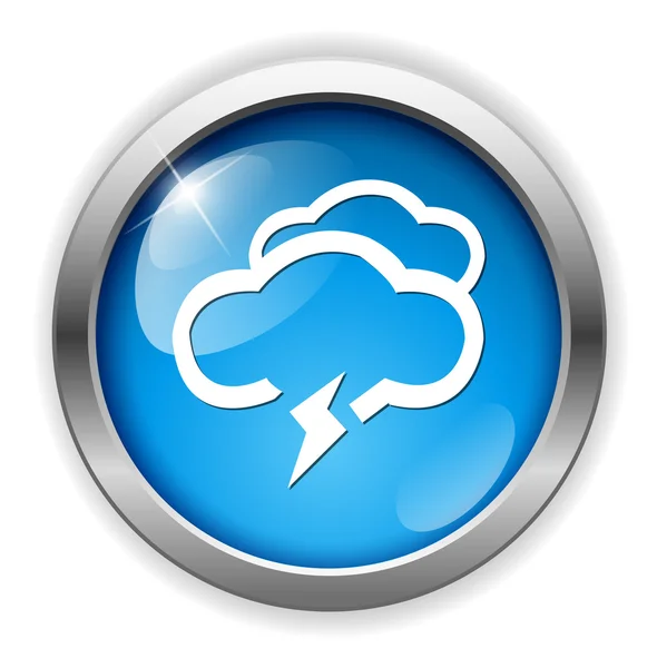 Weather icon button — Stock Vector