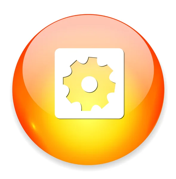 Cog web icon — Stock Vector