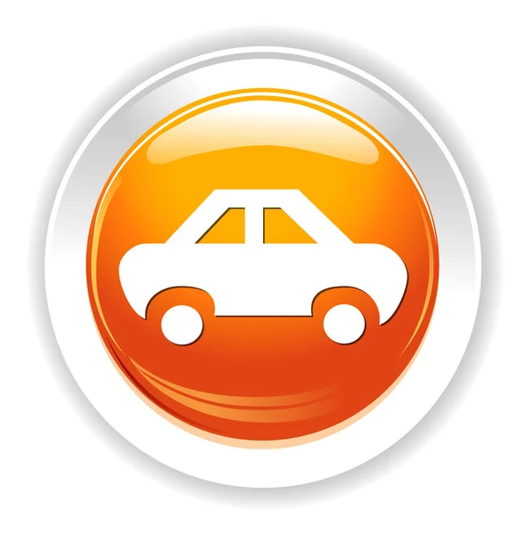 Botón web del coche — Vector de stock