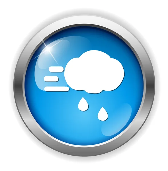 Weather icon button — Stock Vector