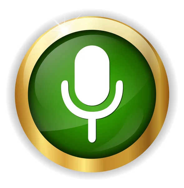 Icône web microphone — Image vectorielle