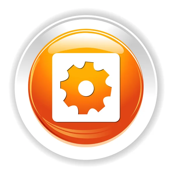 Cog web icon — Stock Vector