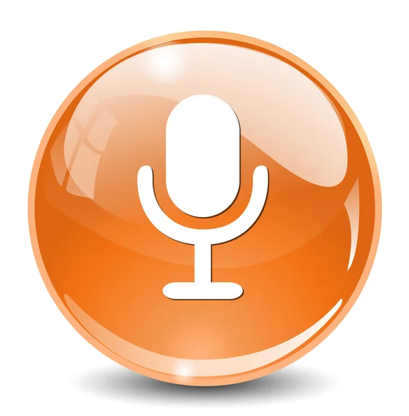 Micrófono icono web — Archivo Imágenes Vectoriales