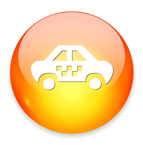 Bouton icône de voiture — Image vectorielle
