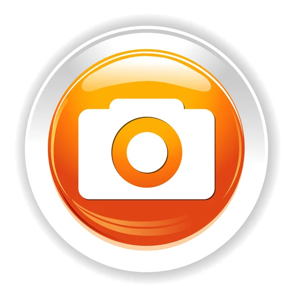 Camera icon button — Stock Vector