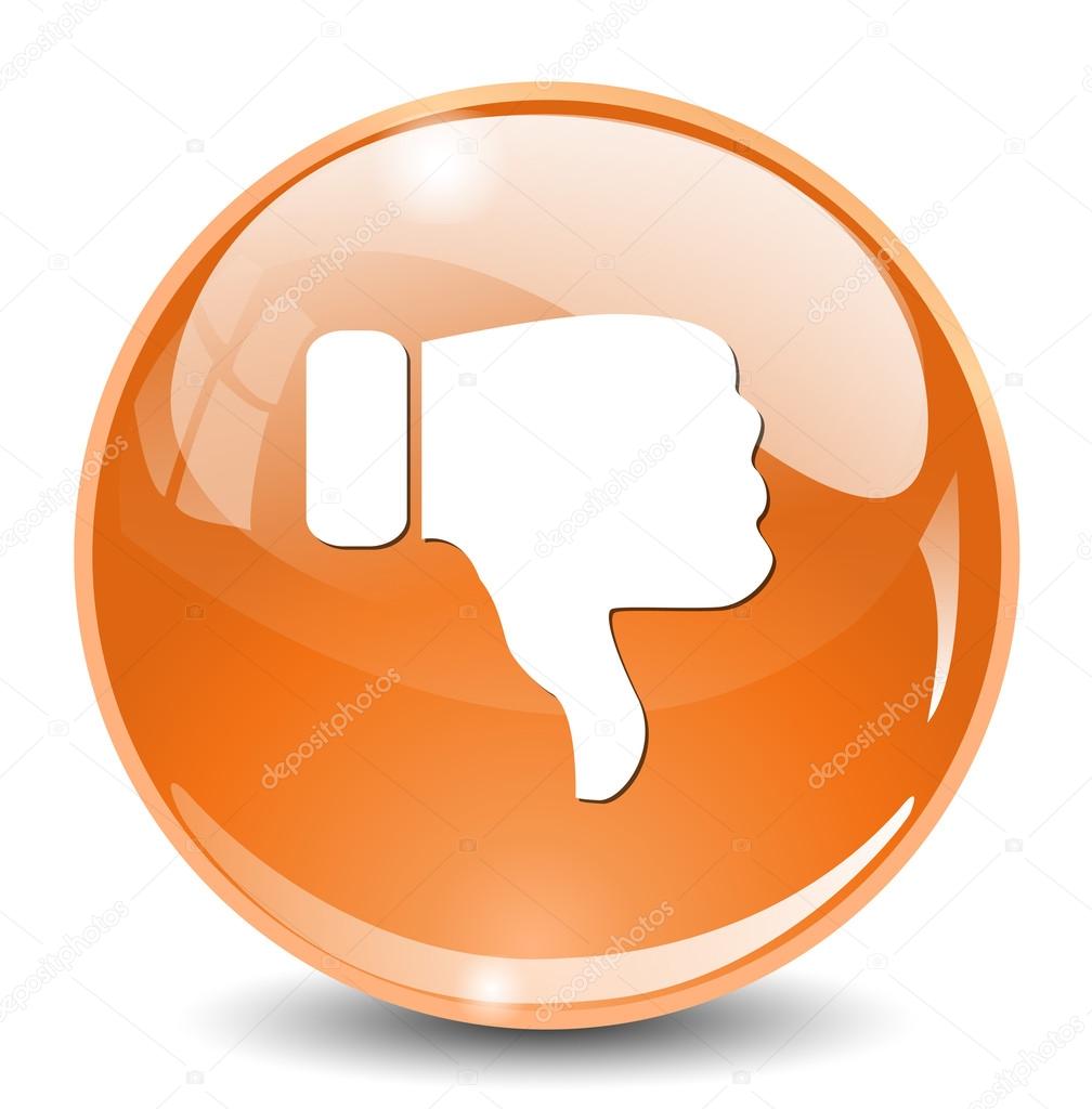 Dislike thumbs down icon