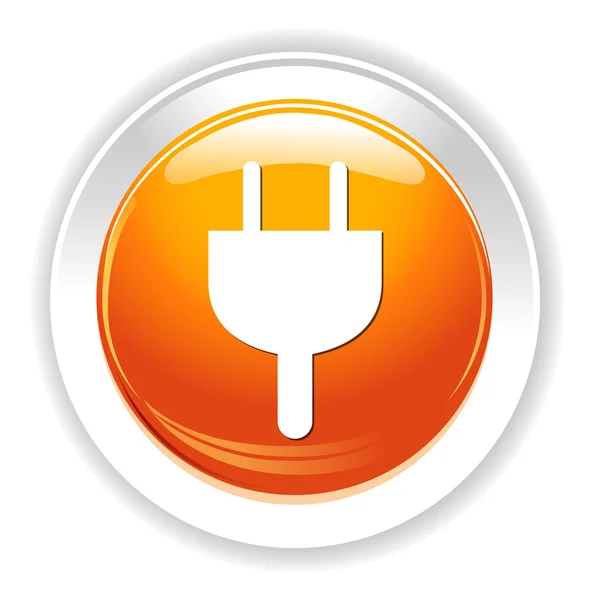 Bouton Power plug — Image vectorielle