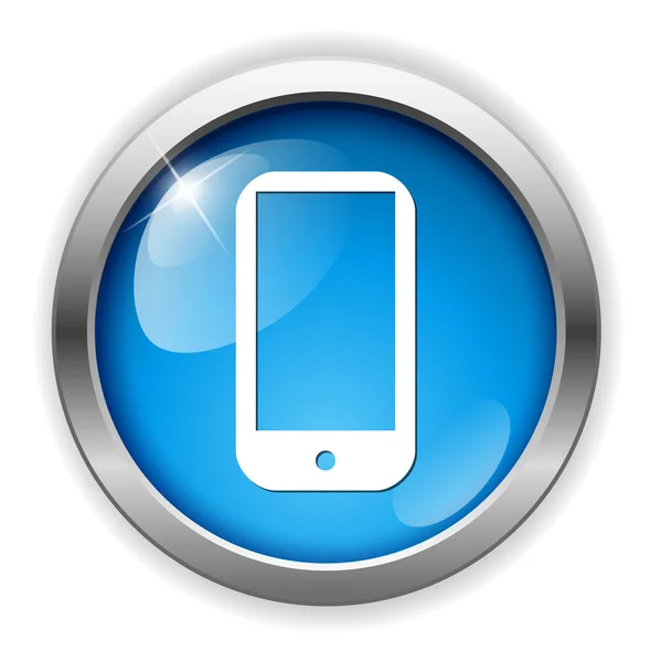 Botón del teléfono inteligente — Vector de stock