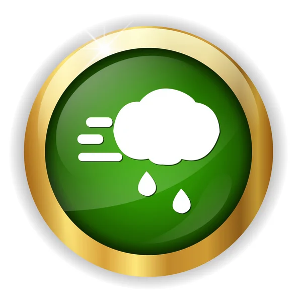 Weather icon button — Stock Vector