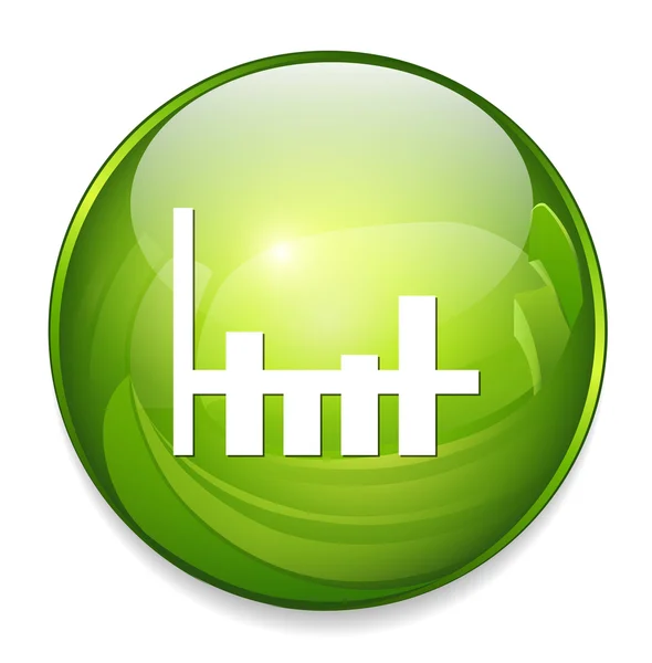 Graph web icon — Stock Vector