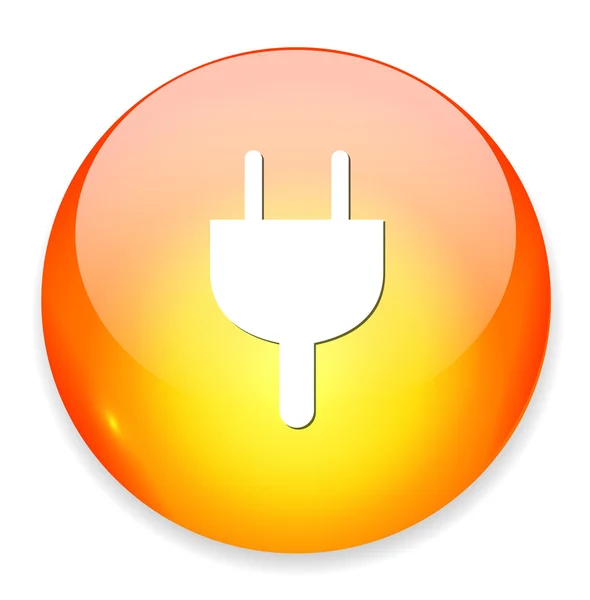 Bouton Power plug — Image vectorielle