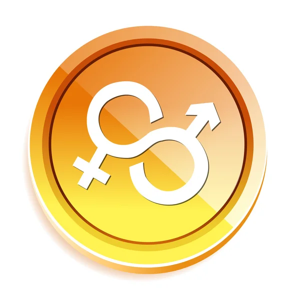 Male and Female sex sign icon — Stock Vector