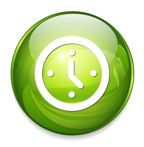 Reloj icono web — Vector de stock