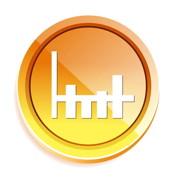 Ikona webové graf — Stockový vektor