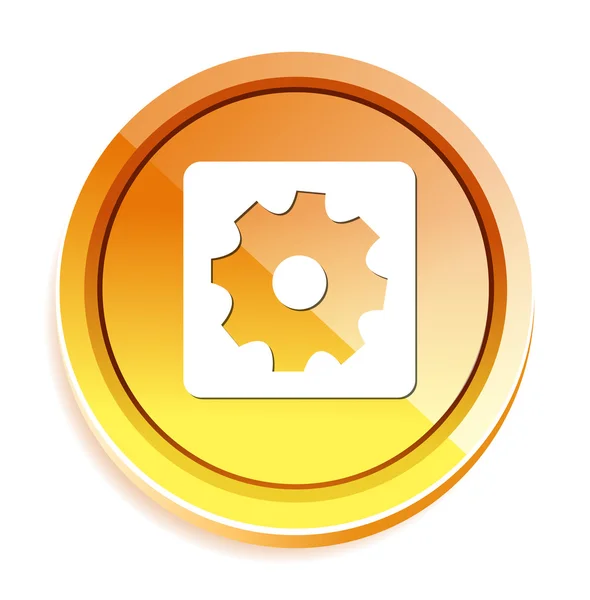 Cog web icon — Stock Vector