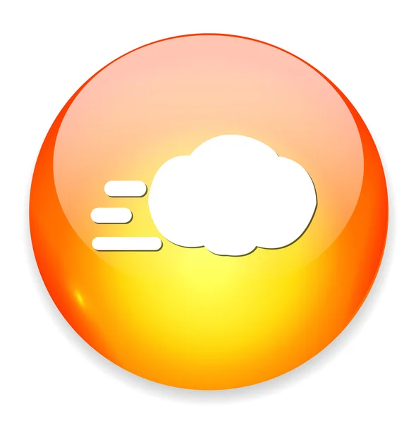 Bouton icône météo — Image vectorielle