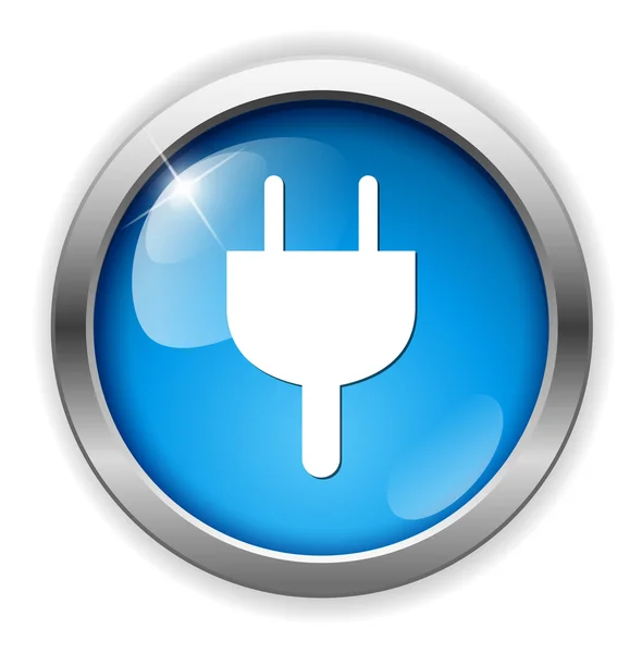 Power plug-knop — Stockvector