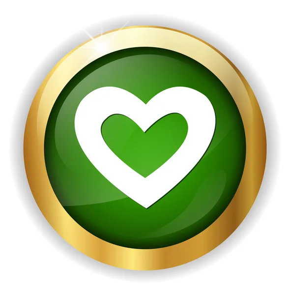 Heart  web button — Stock Vector