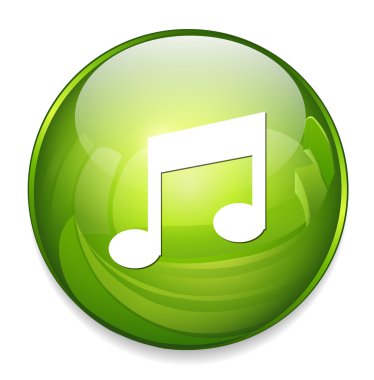 müzik Not düğmesi