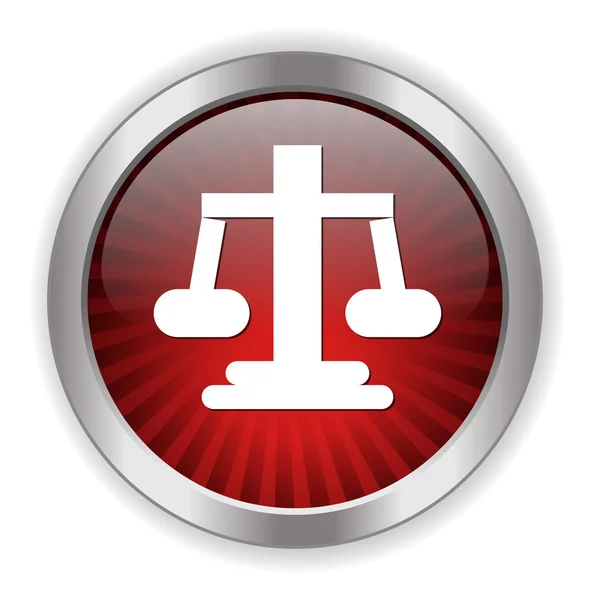 Justice scales icon — Stock Vector