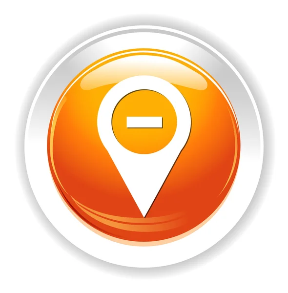 地図ピン ボタン — ストックベクタ