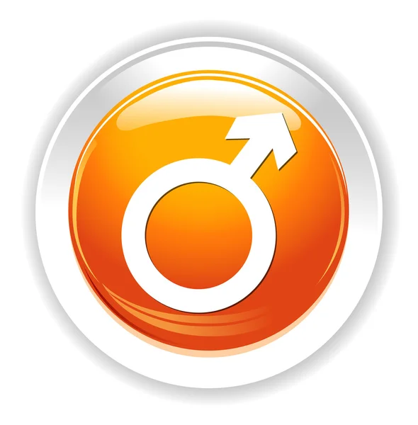 Icono de signo masculino — Vector de stock