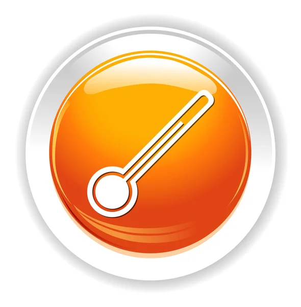 Icône web du thermomètre — Image vectorielle