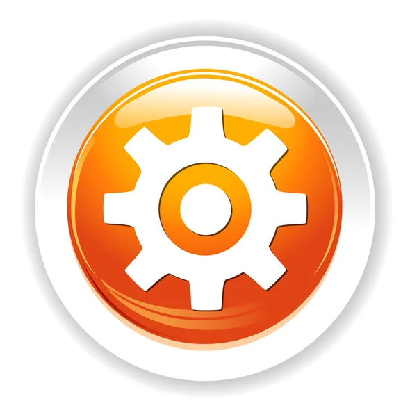 Gear web icon — Stock Vector