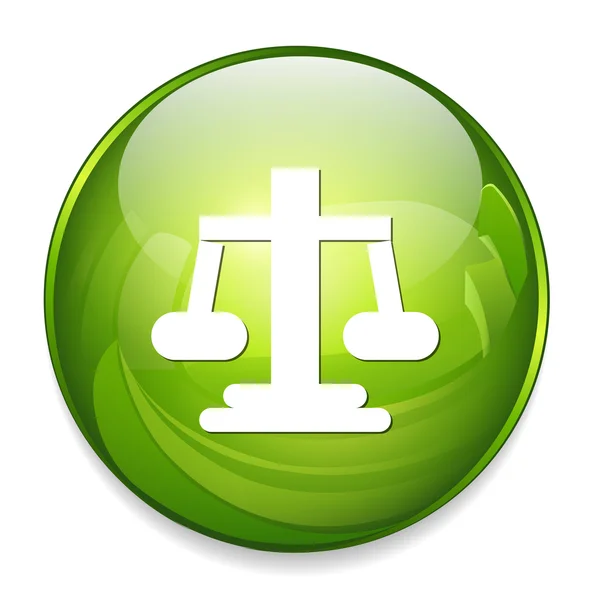 Justice scales icon — Stock Vector