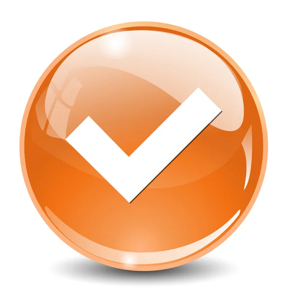 Marca de verificación botón — Archivo Imágenes Vectoriales